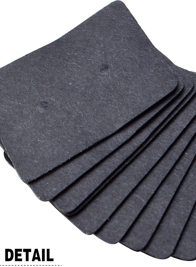 Zenomia Black Earring Display Tags Jewelry Package Hanging Cards, Small Blank Paper Ear Studs Price Label Tag Handmade Packing Accessories 100pcs (2.5 x 3.5cm) - Image 4